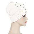 thumbnail image 5 of Uooqdmx Head Wraps for Women, Turbans for Women, Beanie, Chemo Headwear for Women, White One Size, 5 of 6