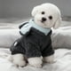 thumbnail image 4 of Abrigo de invierno para perros | Chaqueta de plumón de dos patas y chaleco acolchado para perros pequeños | Tejido resistente al viento y al agua | Blanco o gris, 4 of 6