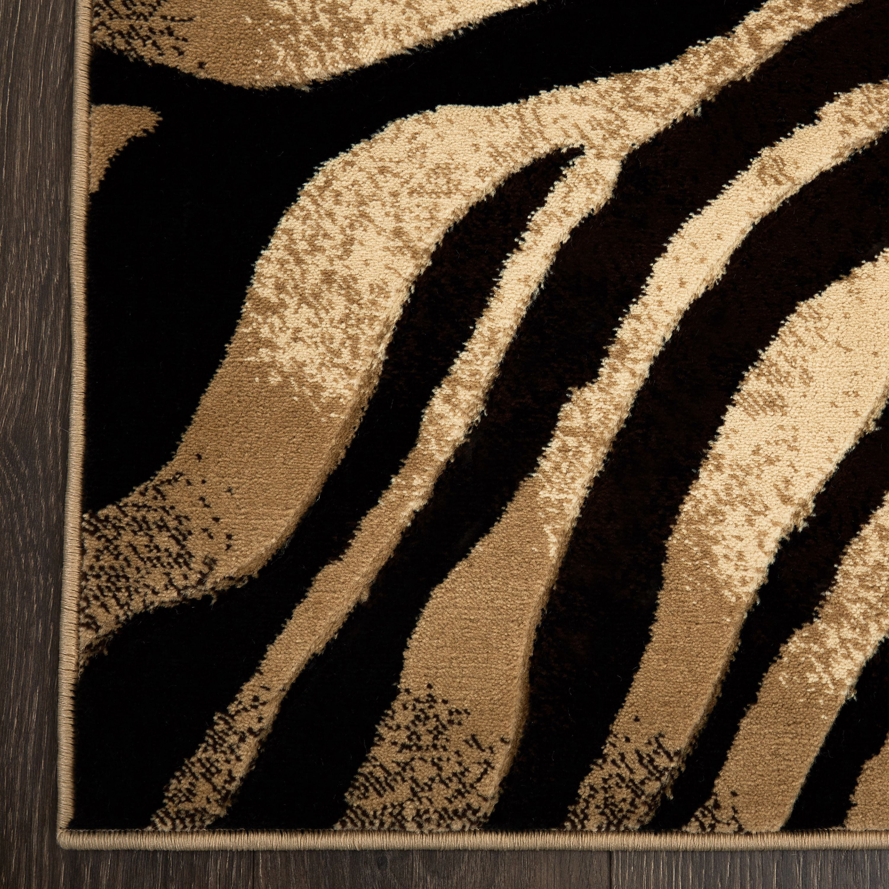 Home Dynamix Tribeca Fawn Contemporary Animal Print Area Rug, Dark Brown/Beige, 39"x55"