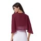thumbnail image 5 of Cárdigan de gasa de manga 3/4 para mujer, bolero elegante de verano para boda, bolero de novia, chal largo, para noche, 5 of 5