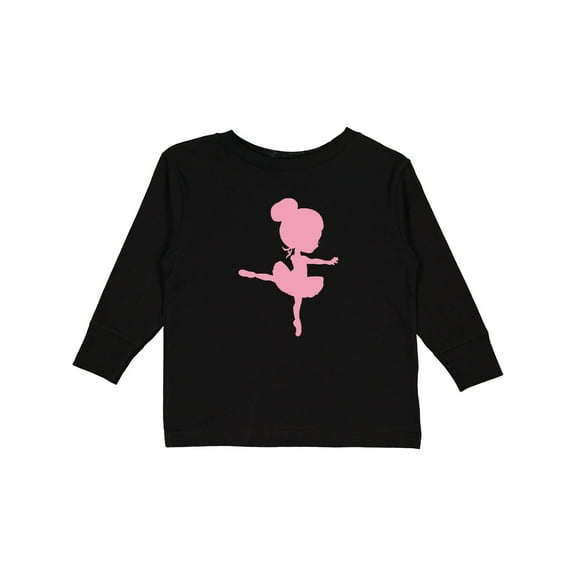 Inktastic Cute Ballerina Girls Long Sleeve Toddler T-Shirt