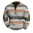 thumbnail image 1 of Ediodpoh Fall and Winter Men's 3D Printed Half Zip Sweatshirt Mens Sweatshirt Orange M, 1 of 2