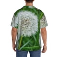 thumbnail image 3 of Sikiie Dandelion Flower In The Meadow Men's Cuban Shirt, Hawaiian Shirts, Business Casual Button Down Shirts, Short Sleeve Shirt-4X-Large, 3 of 5