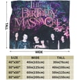 thumbnail image 2 of Flannel Blanket The Birthday Rock Massacre Band Throws Blankets Super Soft Fleece Air Conditioning Blankets for All Season 40"x30", 2 of 9