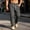 Green, variant on Men's Casual Pants Breathable Elastic Waist Pants with Multi Pockets Urban Style Straight Leg Drawstring Pants for Everyday Commute