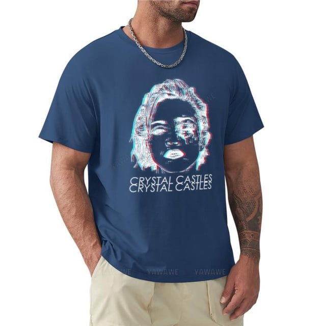 Camiseta de cuello redondo para hombre camiseta con cubierta de álbum de castillos de cristal camisetas gráficas bonitas ropa para hombre paquete