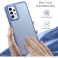 thumbnail image 6 of Rayboen for Samsung Galaxy A32 5G Case, Translucent Frosted Skin Feel Anti-Scratch Hard PC Back Soft Silicone Edge, Protective Shockproof Slim Fit Phone Cover for Samsung A32 5G, Matte Light Blue, 6 of 6