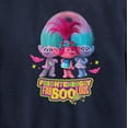 thumbnail image 3 of Trolls Movie - Halloween - Poppy, Satin, & Chenille - Frighteningly FabBooLous - Toddler And Youth Crewneck Fleece Sweatshirt, 3 of 5