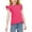 Hot Pink, variant on Mgmyaa Short Sleeve T-Shirt for Girls with Cute Flying Flutter Sleeves Summer 1/4 Sleeve Blouse Casual Ruffle Tee Tops