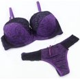 thumbnail image 3 of GHSDFBB Women's Comfortable Push Up Embroidery Lace Bra and Panty Set Plus Size, 3 of 7