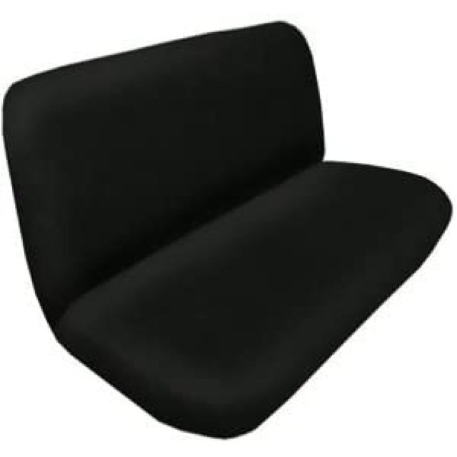 Synthetic Sheep Skin Bench / Rear Seat Cover Black, Synthetic fiber