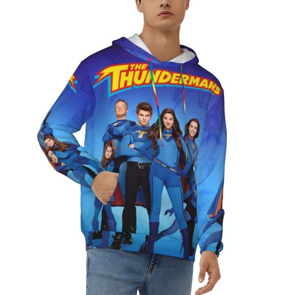 Men's Hoodie Novelty Pattern Long Sleeve Unisex Pullover Hoodies Casual Hooded Sweatshirt with Pocket