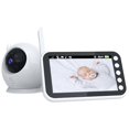 thumbnail image 1 of Video Baby Monitor, Baby Caregiver, 4.3 Inch IPS Screen Baby Camera Monitor Lullaby Feeding Alert, EU Plug, 1 of 5