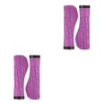 thumbnail image 1 of Greeniant 1 par de empuñaduras para manillar de bicicletas, antideslizantes, transpirables, ergonómicos, a prueba de golpes, accesorios para extremos de Violeta 2piezas Greeniant CBP490752, 1 of 6