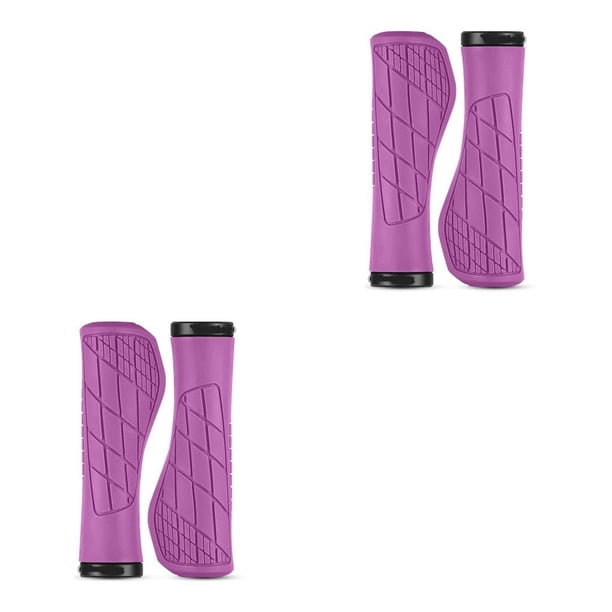 Eigraketly 1 par de empuñaduras para manillar de bicicletas, portátil, antideslizante, ergonómico, a prueba de golpes, accesorios de extremo de barra de Violeta 2piezas Eigraketly CBP490752