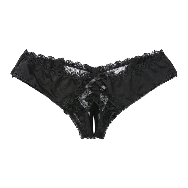 Liacowi Women Underwear Sexy Lace Side Open Low Waist Panty