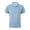 FA80_Light Blue, variant on Mens Polo Shirts Collared Half Zip Short Sleeve Pullover Comfortable Textured Golf Work Summer T-Shirts White L