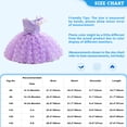 thumbnail image 7 of Zaldita Flower Girls 3D Butterfly Princess Dress Birthday Baptism Christening Dresses Pageant Party Formal Tutu Gown Red 9-12 Months, 7 of 7