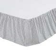 thumbnail image 2 of VHC Brands, Sawyer Mill Ticking Stripe Twin Bed Skirt, Black, 39x76x16, 2 of 2