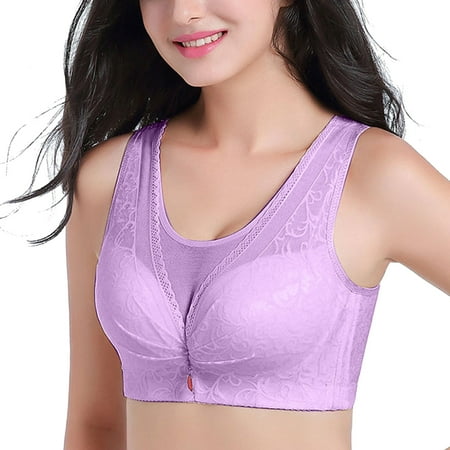 

LEEy-World Plus Size Lingerie Womens Sports Bra No Wire Comfort Sleep Bra Plus Size Workout Activity Bras With Non Removable Pads Shaping Bra C 36/80E