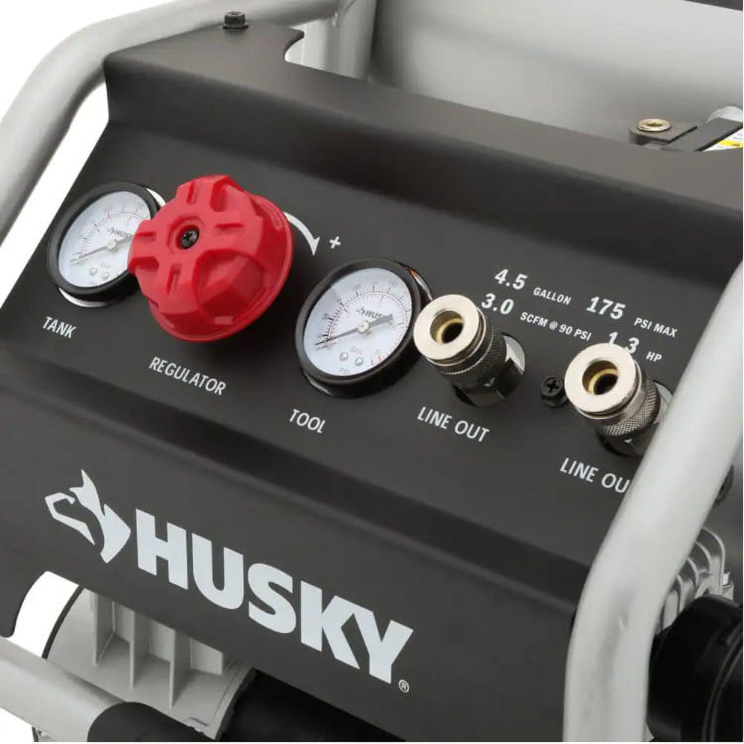 Husky 4.5 gallon sale silent air compressor