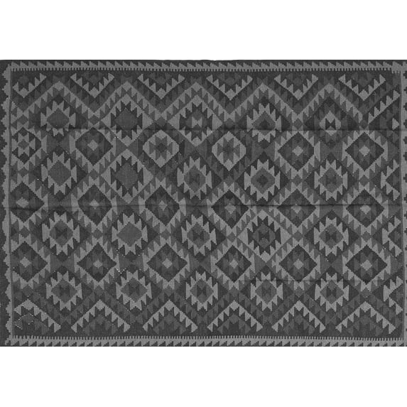 Ahgly Company Indoor Rectangle Southwestern Gray Country Area Rugs, 3' x 5'