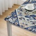 thumbnail image 4 of HAOXIT , and Bordered Print, Stain and Water Resistant Table Cloth, 46*46, 4 of 7