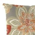 thumbnail image 3 of Jordan Manufacturing 12" x 18" Anita Scorn Grey Floral Rectangular Outdoor Lumbar Throw Pillow (2 Pack), 3 of 11