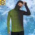thumbnail image 2 of BiZtdJrK Men's Sun Safe Fishing Shirt Hooded UPF 50+ Long Sleeve with Built-in Neck Gaiter Yellow XXXL, 2 of 9
