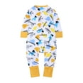 thumbnail image 3 of EnJoCho Spring Outfits for Toddler Boys Girls Baby Sleep Play Pajamas Romper Jumpsuit Printed Clothing Cotton Romper Zip Front Outfits Toddler Trendy Bodysuit Party Wear Home Casual Clothing, 3 of 9