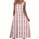 thumbnail image 3 of Bajo Vestido Pantalones Cortos Mujeres Casual Cuello Redondo Impresión Bolsillos sin Mangas Vestido para Verano Vestido Corto para Mujeres Verano, 3 of 5