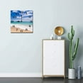 thumbnail image 4 of Soliyoahee Square Wall Clock Non-Tick Silent Battery Operated Clock 10 Inch Beach Blue Sky Home Decor for Living Room Kitchen Bedroom and Office, 4 of 6
