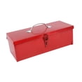 thumbnail image 2 of Caja de almacenamiento de Estuche de transporte de Metal para herramientas de reparación de automóviles, 15x6,3x5 pulgadas con pestillo para coche dom, 2 of 8