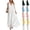 White, variant on longantii Graduation Dress for Women Sleeveless V Neck Maxi Dress Flowy White Graduation Dress Casual Beach Vacation Sundresses Loose Boho Dresses White XXL