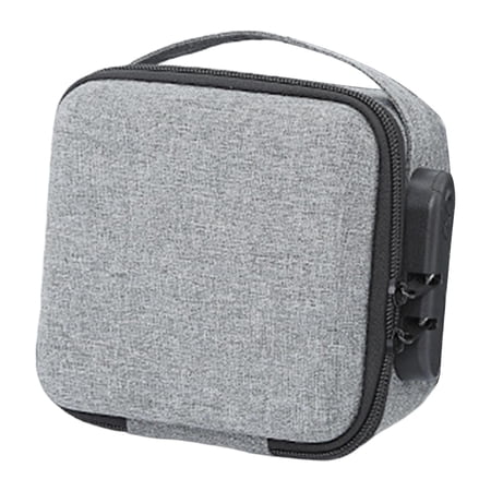 FVDPWYE Office Stamp Lock Box Tote Portable Storage Bag for Stamper Document 21cmx14cmx11cm