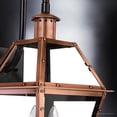 thumbnail image 7 of Luxury Historic Outdoor Wall Sconce, 22.50''H x 10.50''W, with Tudor Style Elements, French Country Design, Rustic Copper Finish and Clear Glass, Clear Glass TempeRing, UQL1382, 7 of 7