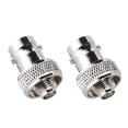 thumbnail image 1 of Adaptador De Conversión Femenina De Sma A Bnc, 2 Piezas Sma Femenina A Conector De Antena Femenina De Bnc Para Radio Bidireccional, Cables Coaxiales, 1 of 7