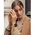thumbnail image 6 of Wearlizer Slim Stainless Steel Watch Band Compatible with Apple Watch Bands 38/40/41/42/44/45/46/49mm Women Sculpted Link Bracelet Adjustable Strap for Series 11/10/9/8/7/6/5/4/3/SE/Ultra, 6 of 6