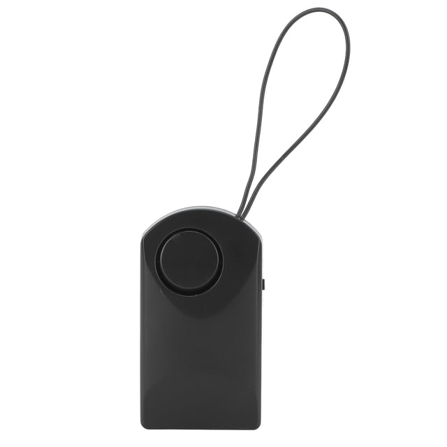 Sensor de alarma de puerta inalámbrico de 120 dB, alarma de puerta con sensor de contacto colgante, alarma negra