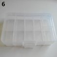 thumbnail image 2 of tasrioml Plastic 10 Slots Adjustable Jewelry Storage Box Pill Beads Holder Case Organizer, 2 of 2