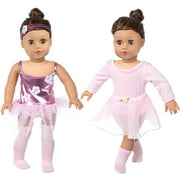 Doll Clothes & Ballet Ballerina Fits Accessories 5 Pcs For American 18 Inch Girl Doll