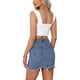thumbnail image 3 of TOP DE MUJER INSPIRE CHIC Sin Mangas Cuello Cuadrado Ajustado Crop Top XL Crema Blanco, 3 of 6