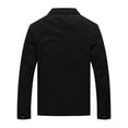 thumbnail image 3 of WenVen Men's Big and Tall Spring Jacket Lightweight Work Coat Black 2XL, 3 of 8
