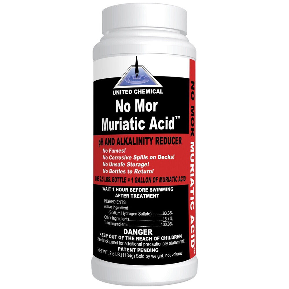 United Chemicals No Mor Muriatic Acid Chemical for Swimming Pool 2.5