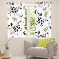 thumbnail image 4 of Erosebridal Funny Cow Blackout Curtains Cute Kawaii Rainbow Curtains, Cartoon Highland Bull Curtains & Drapes Farm Animal Black Out Curtains, Western Cowboy Cowgirl Window Curtains, 4 of 5