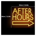 thumbnail image 3 of Letrero De Neón After Hours Con Flecha Y Luz LED Regulable. Ideal Para Clubes, Pubs, Bares, Garajes, Fiestas Y Decoración De Paredes 35cmx30cm, 3 of 6