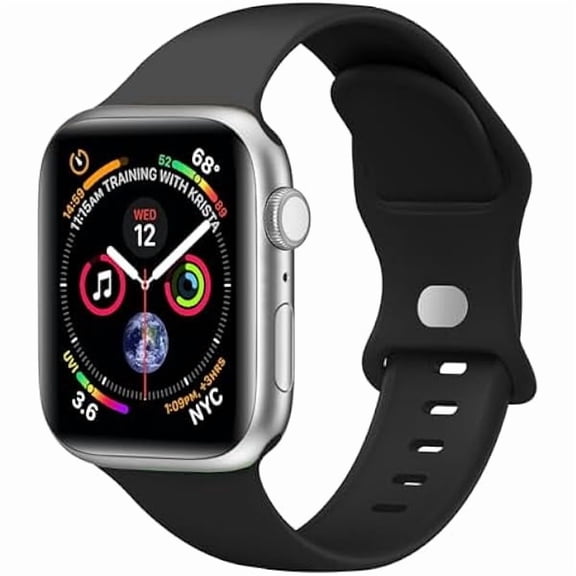 can Sport Band Compatible with Apple Watch Bands 40mm 38mm 41mm 42mm 44mm 45mm 49mm for Women Men,Soft Silicone Waterproof Replacement Strap for Apple Watch Series 11 10 9 8 7 6 5 4 Ultra 3 2 1 SE