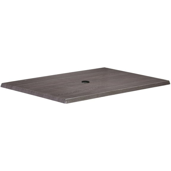 Holland 30" EnduroTop Rectangle Table Top with Hole in Charcoal