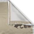 thumbnail image 3 of Ambesonne Grunge Kitchen Curtains, Halloween Skulls Spooky, 55"x39", Tan Dark Taupe, 3 of 3