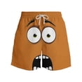 thumbnail image 3 of Pantalones Cortos de Cintura Elástica de los Hombres Casual Divertido Impreso Pantalones Cortos de Natación, Bajos de Playa de Verano Ligeros con Bolsillos, 3 of 5